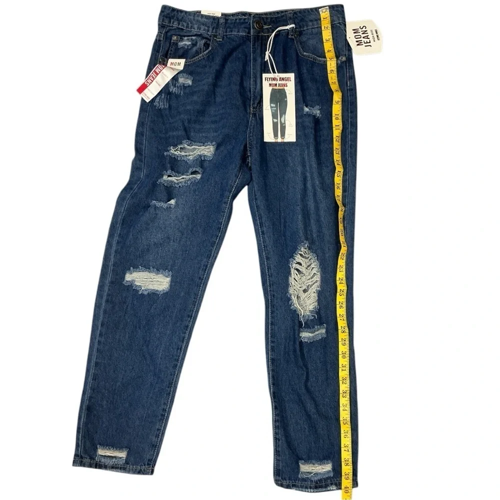 Women's Skinny Jeans - Dark Blue - Picture 6 of 8